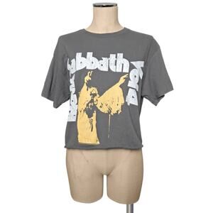 BLACK SABBATH Gray Graphic Print T-Shirt Shirt  M